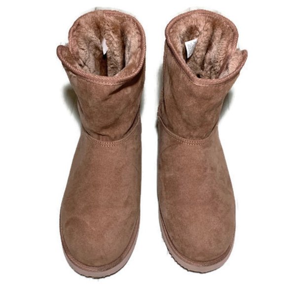 Quilted Faux-suede Short Adoraboots. Big Girls 7 - Picture 2 of 4